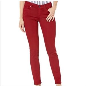 Paige women red skinny jeans size 25